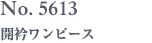 No. 5613　開衿ワンピース